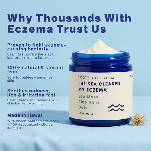The Sea Cleared My Eczema™ daily defence cream for dry, itchy skin – 120g